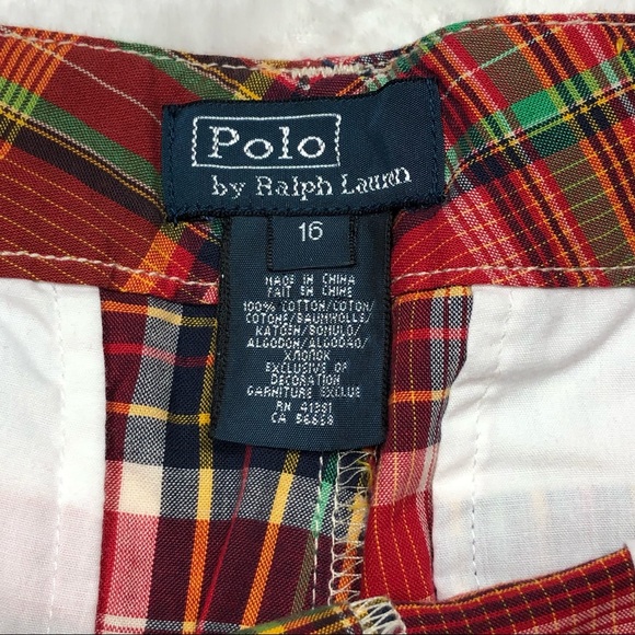 Ralph Lauren Polo Plaid Shorts size 16 - Picture 6 of 8